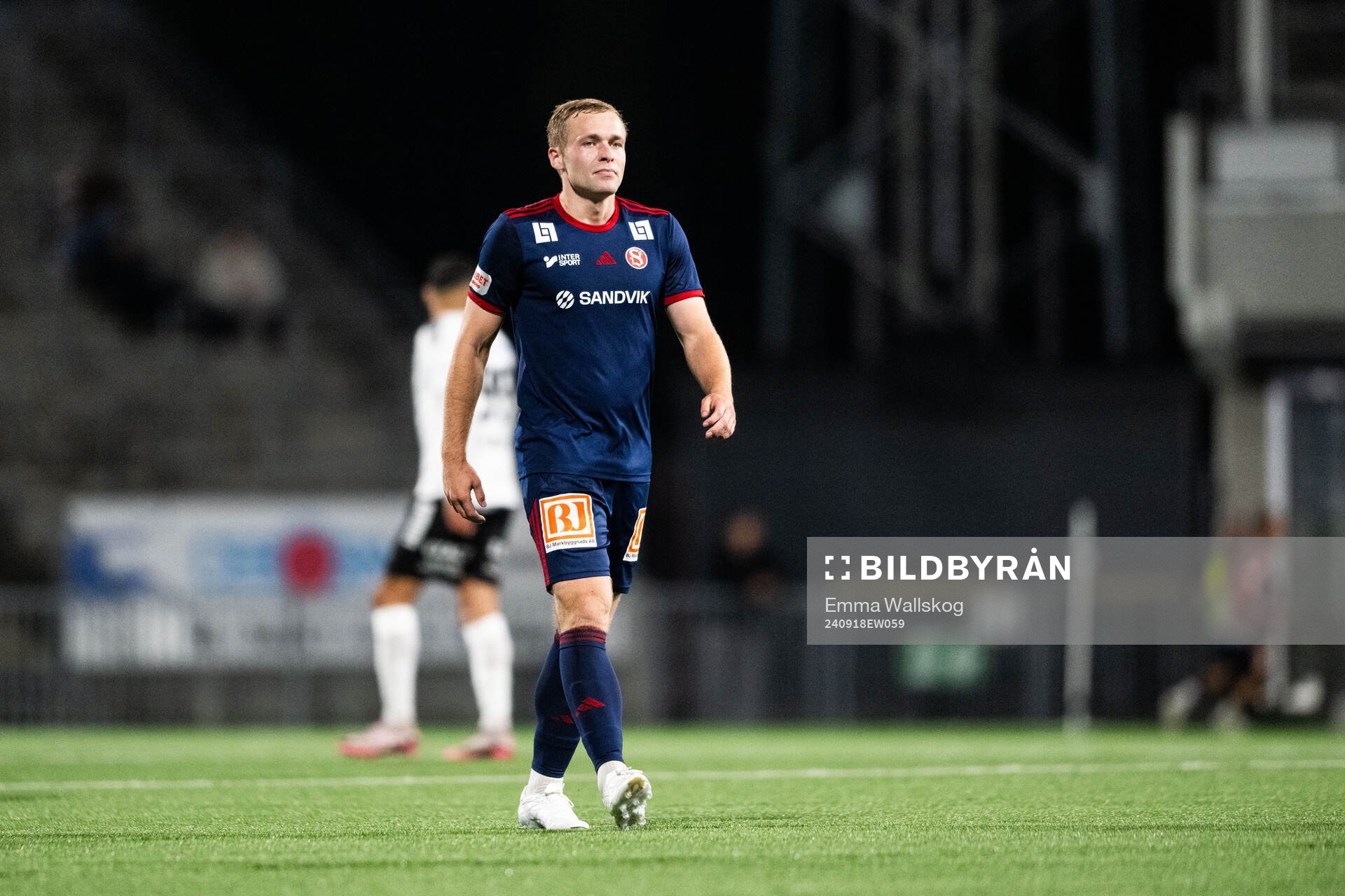 Sandvikens IFs James Joseph Kirby deppar