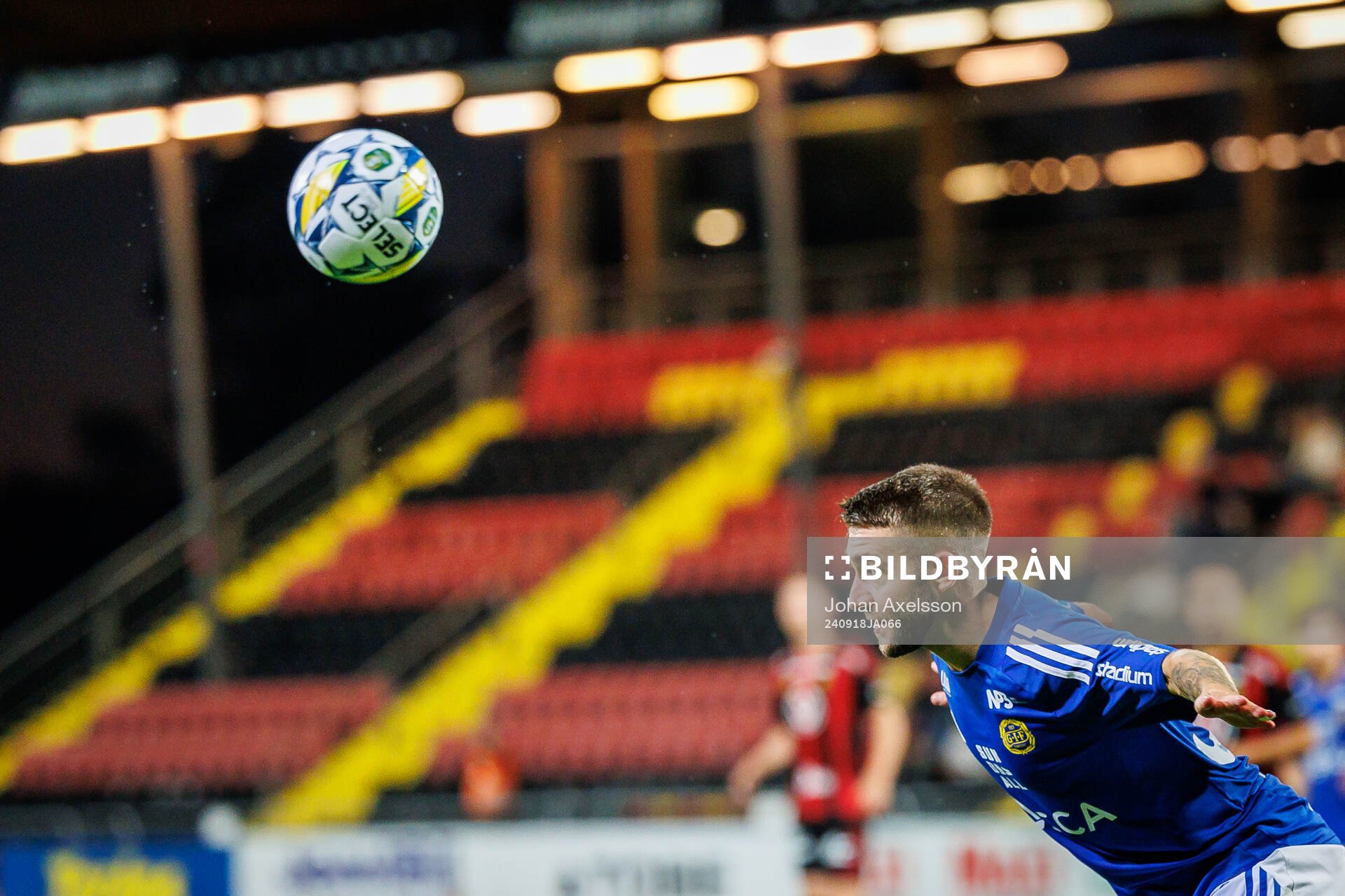 GIF Sundsvalls Anton Kralj under fotbollsmatchen i Superettan mellan Östersund och GIF Sundsvall den 18 september 2024 i Östersund. 