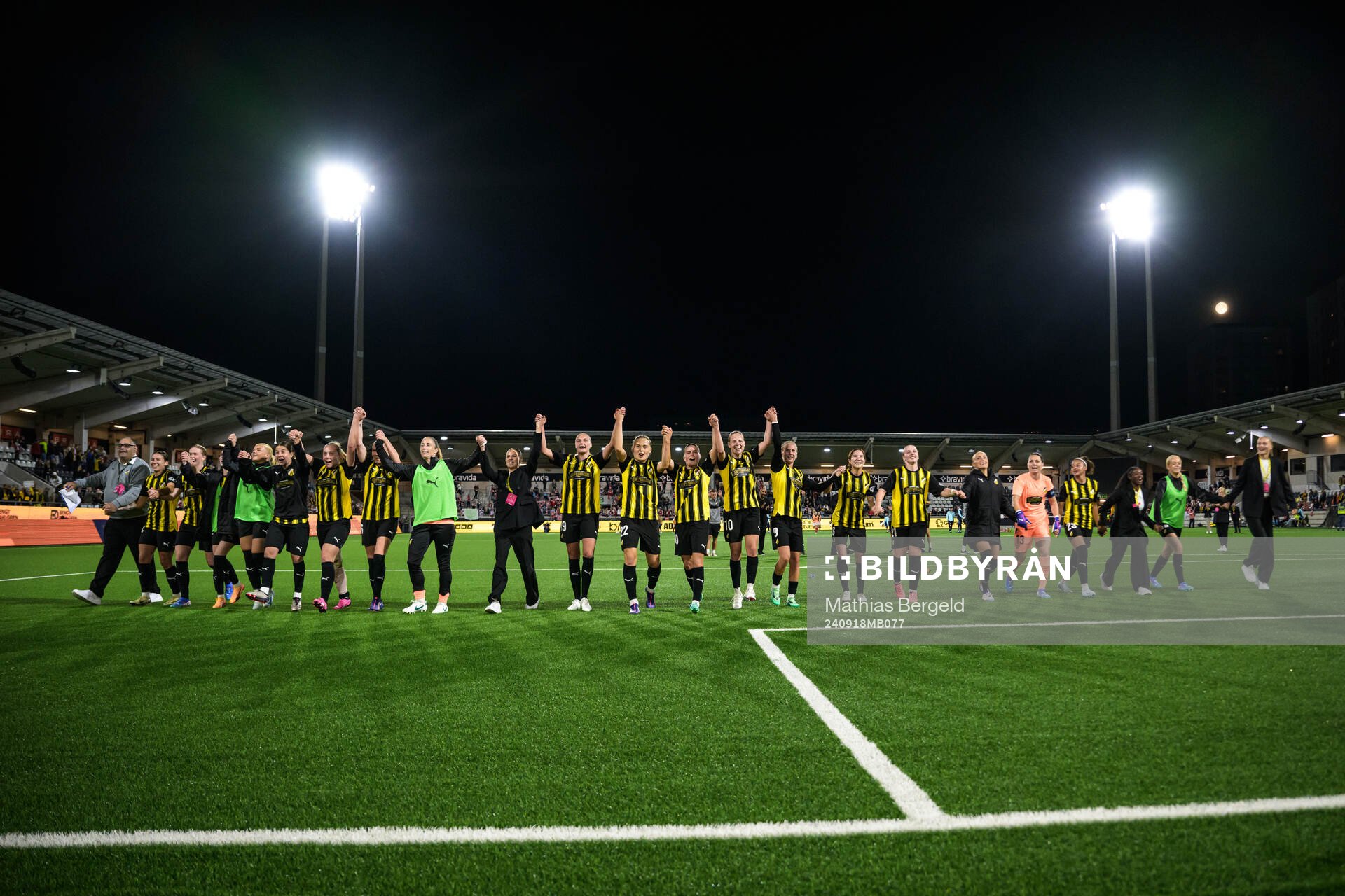 The players of Häcken celebrate