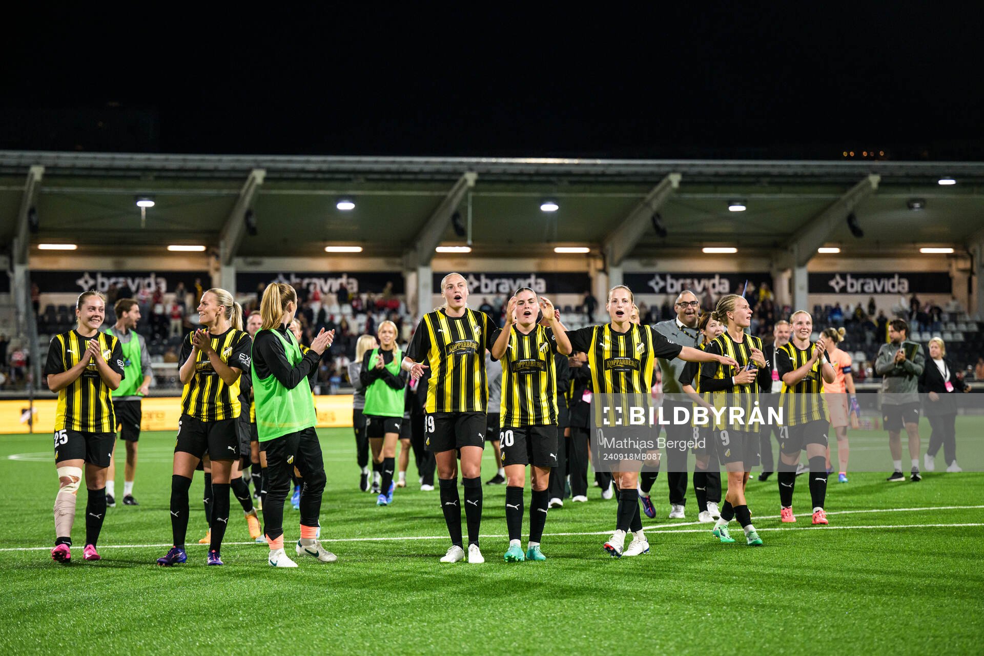 The players of Häcken celebrate