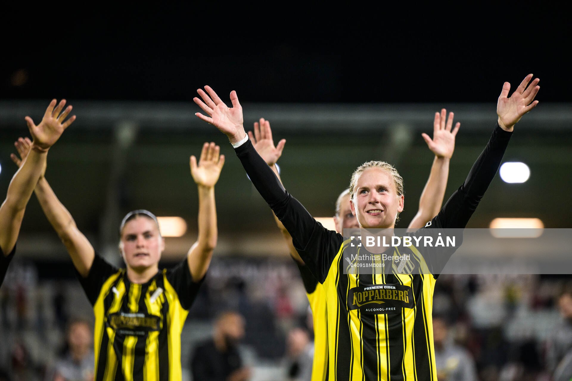 Filippa Curmark of Häcken celebrating