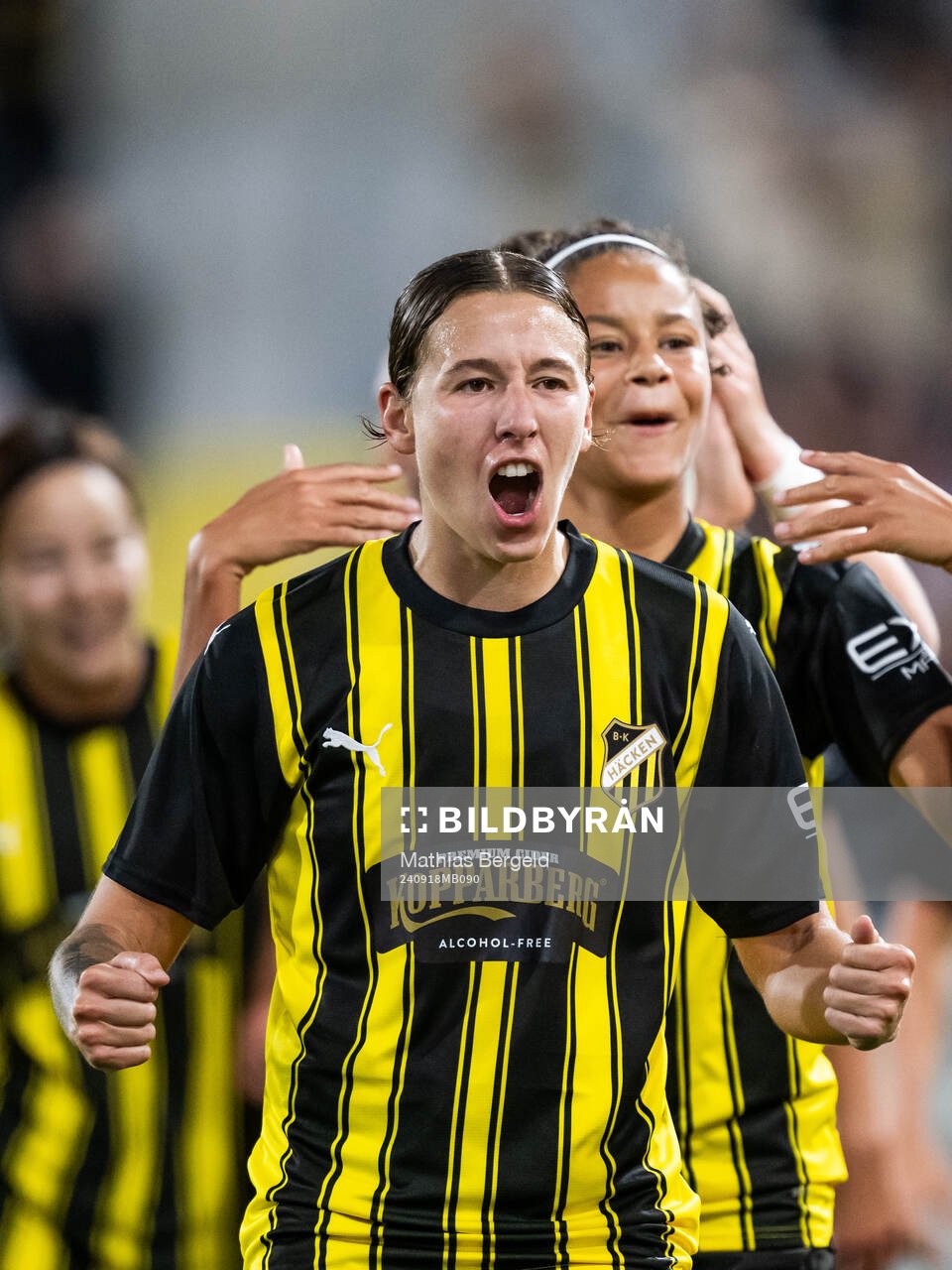 Tabby Tindell of Häcken celebrates