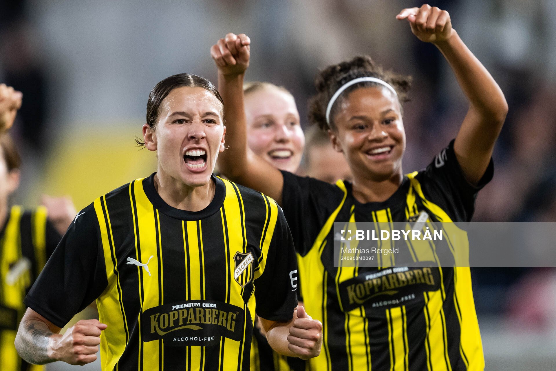 Tabby Tindell of Häcken celebrates