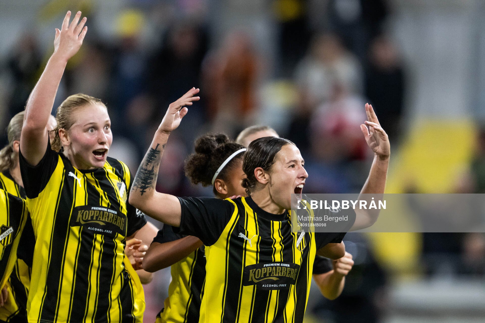 Tabby Tindell of Häcken celebrates