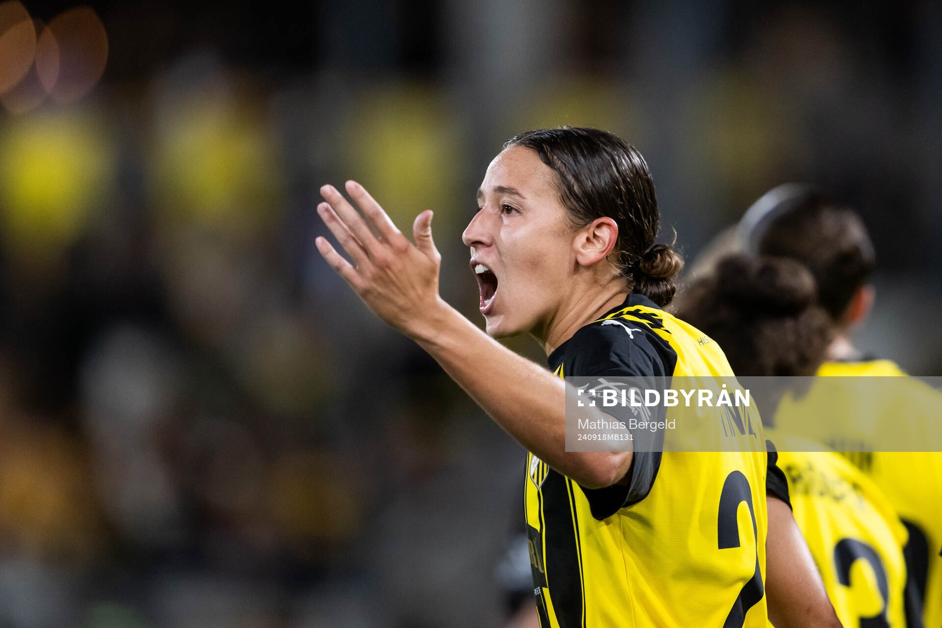 Tabby Tindell of Häcken celebrates