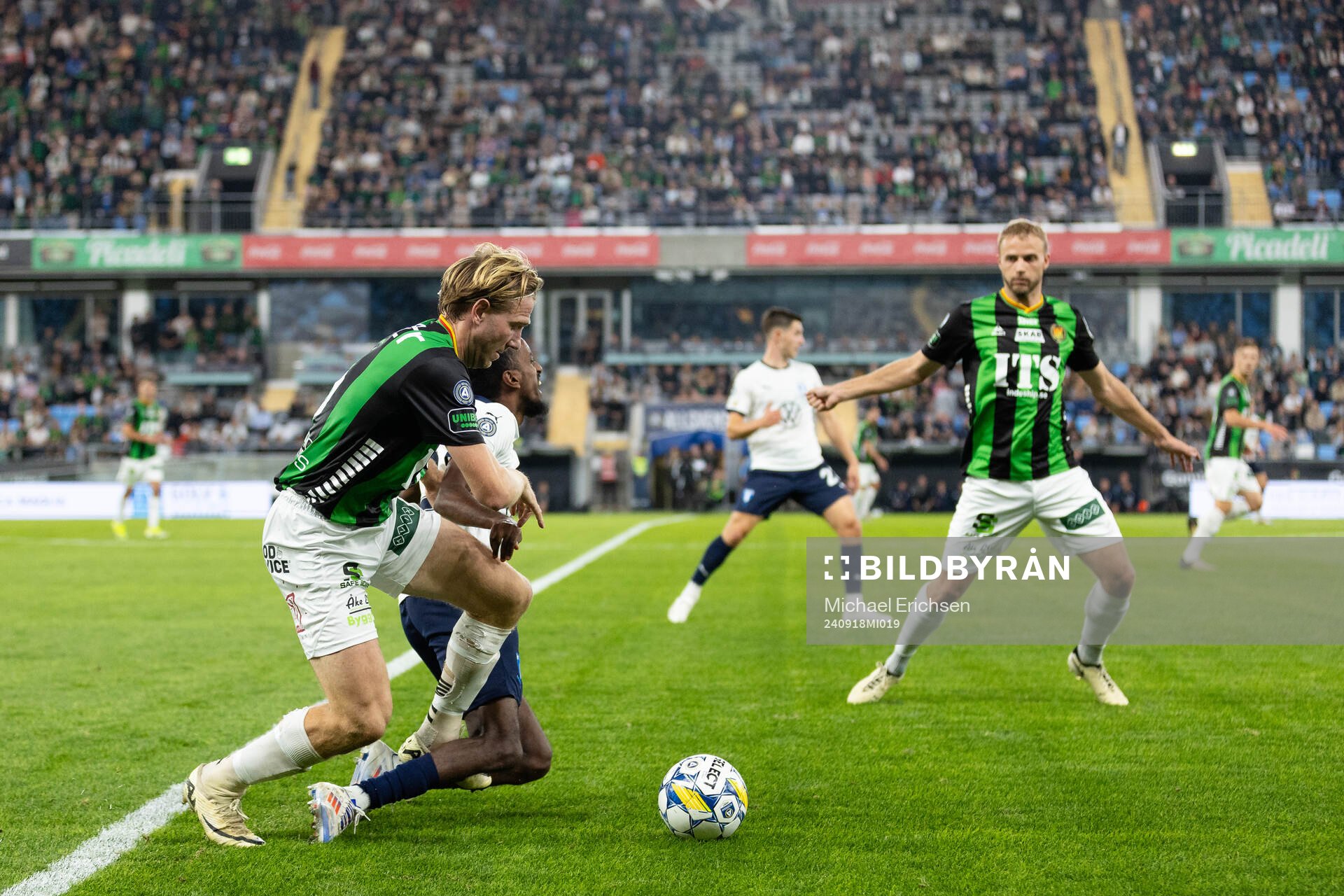 GAIS August Wängberg och Malmö FFs Taha Ali