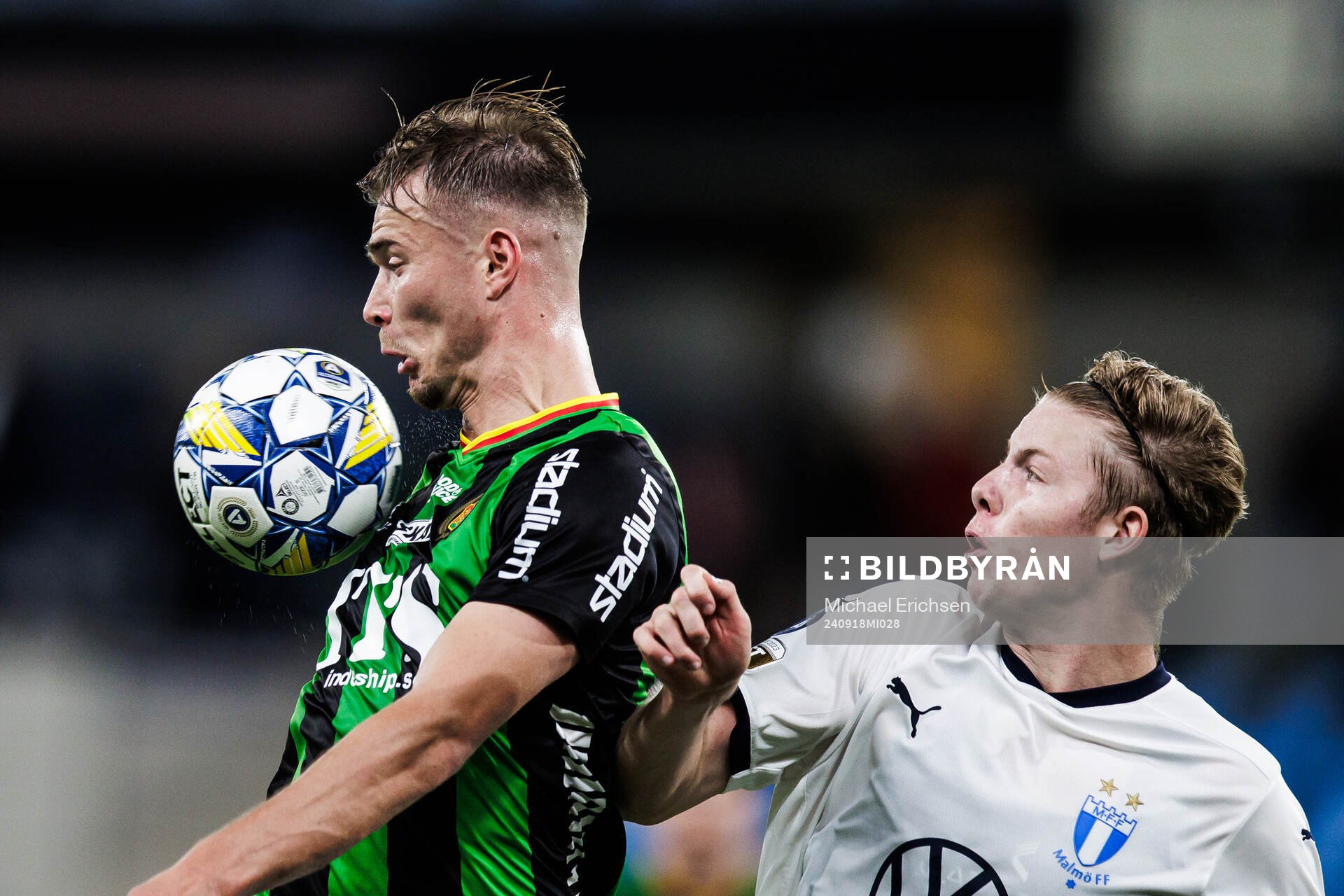 GAISs Alexander Ahl Holmström och Malmö FFs Nils