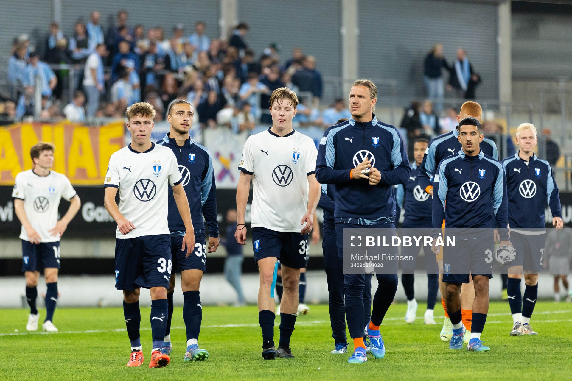 Malmö FFs Hugo Bolin, Elison Makolli, Nils Zätterström