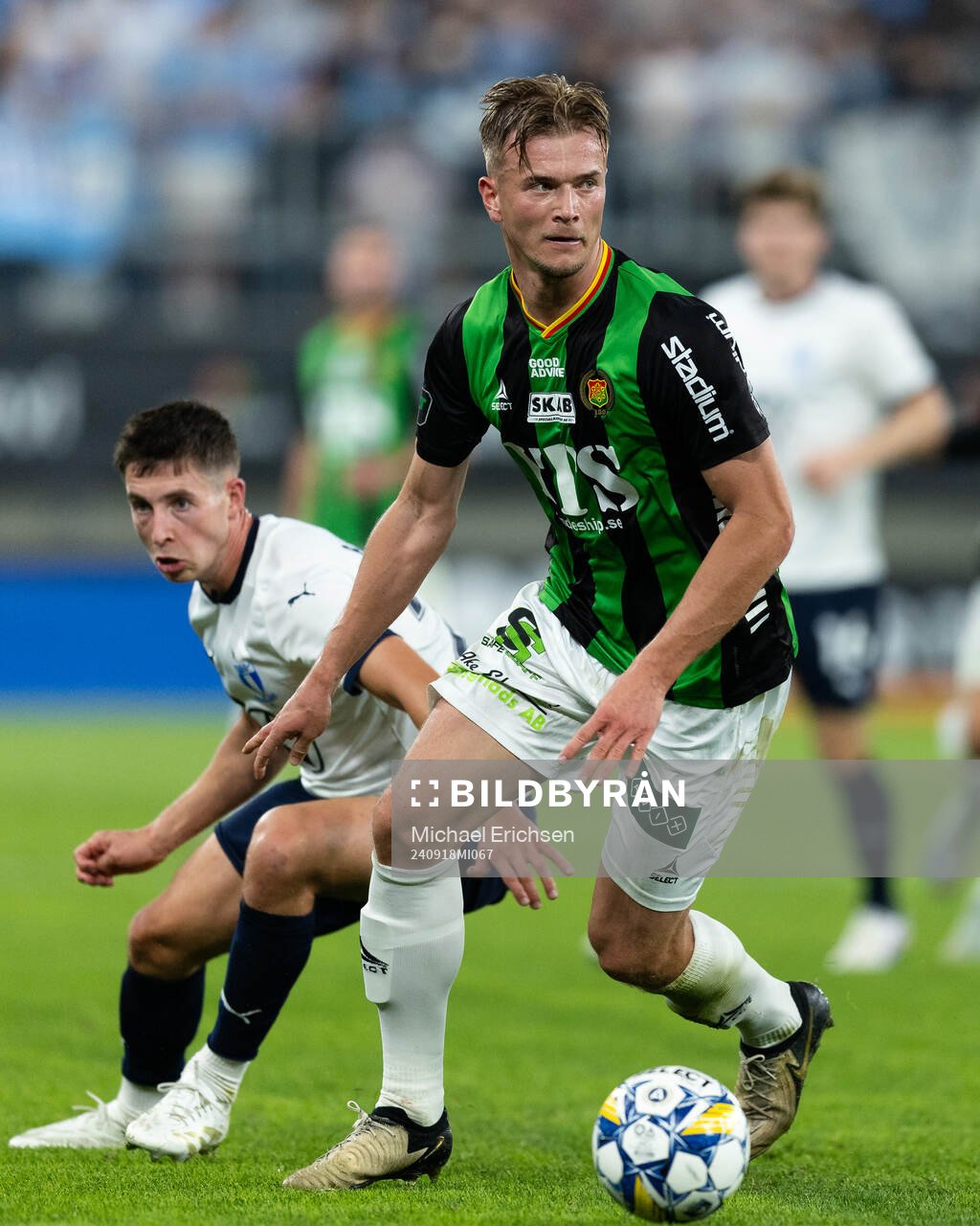 Malmö FFs Lasse Berg Johnsen och GAIS Alexander Ahl