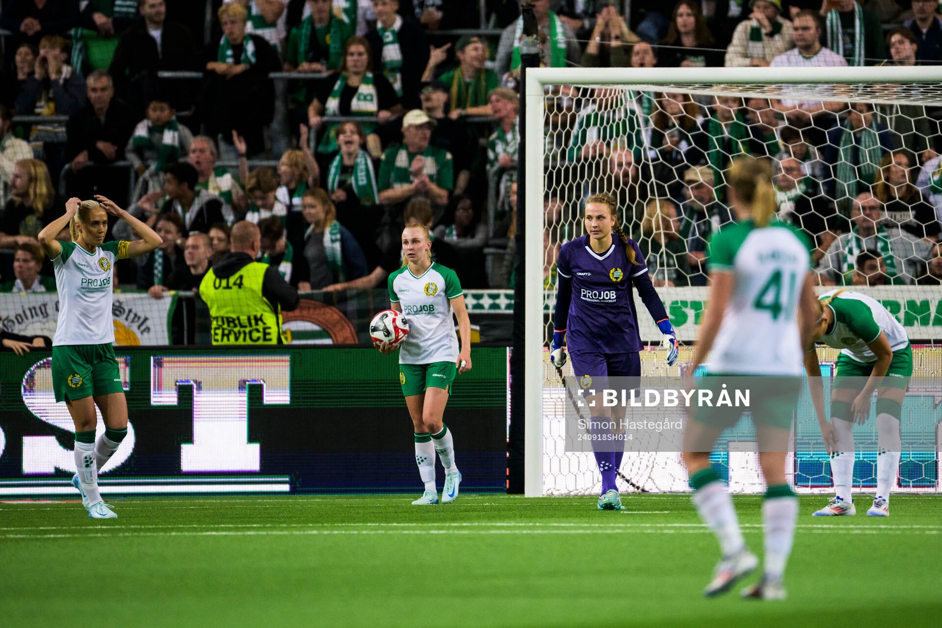 Anna Tamminen of Hammarby looks dejected