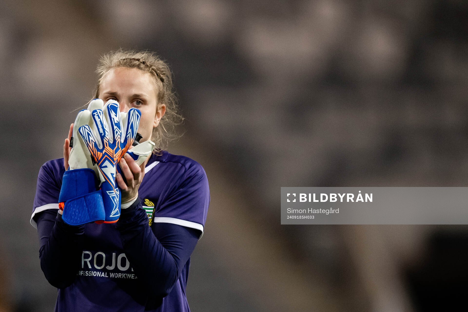 Goalkeeper Anna Tamminen of Hammarby looks dejected