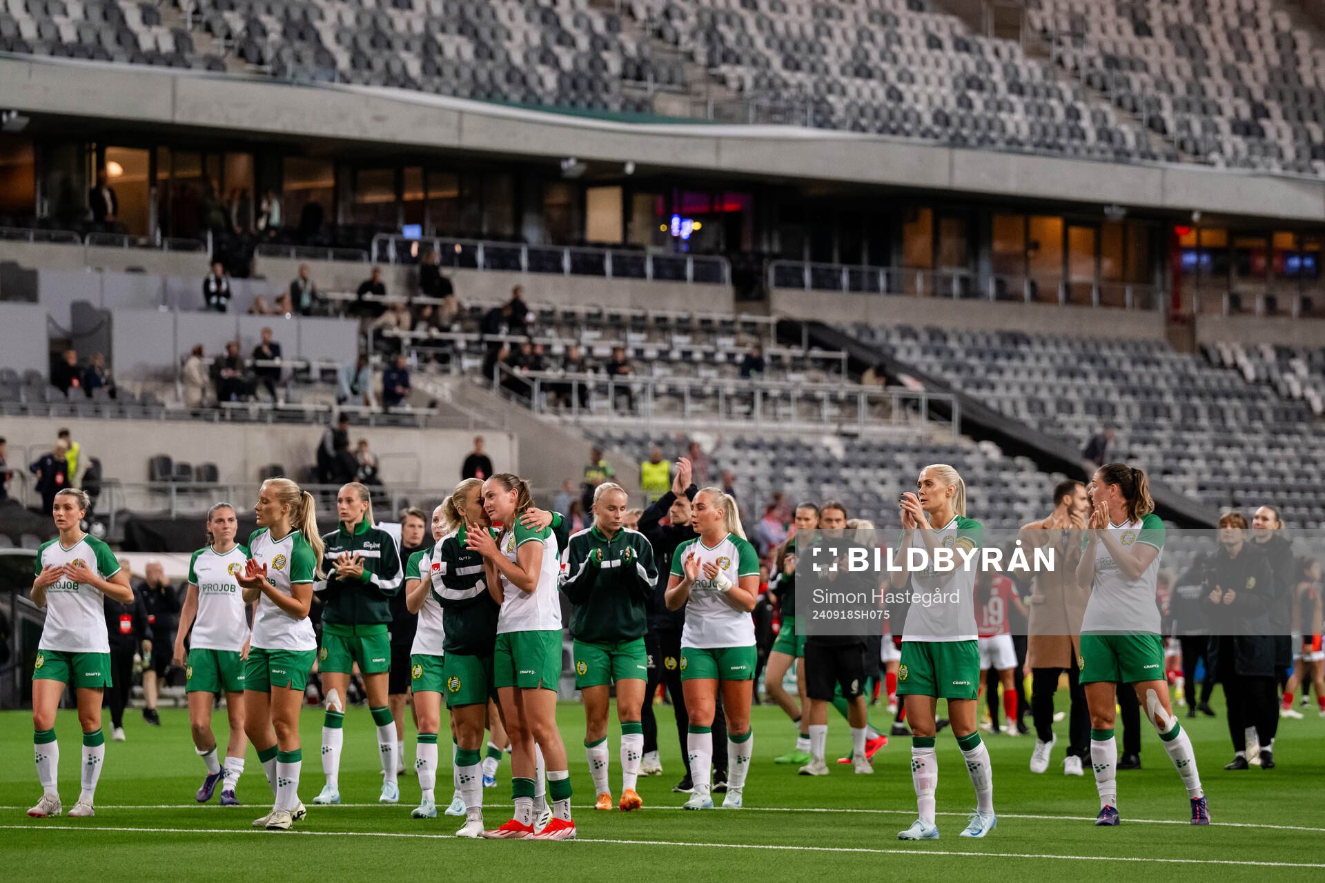 Players of Hammarby looks dejected
