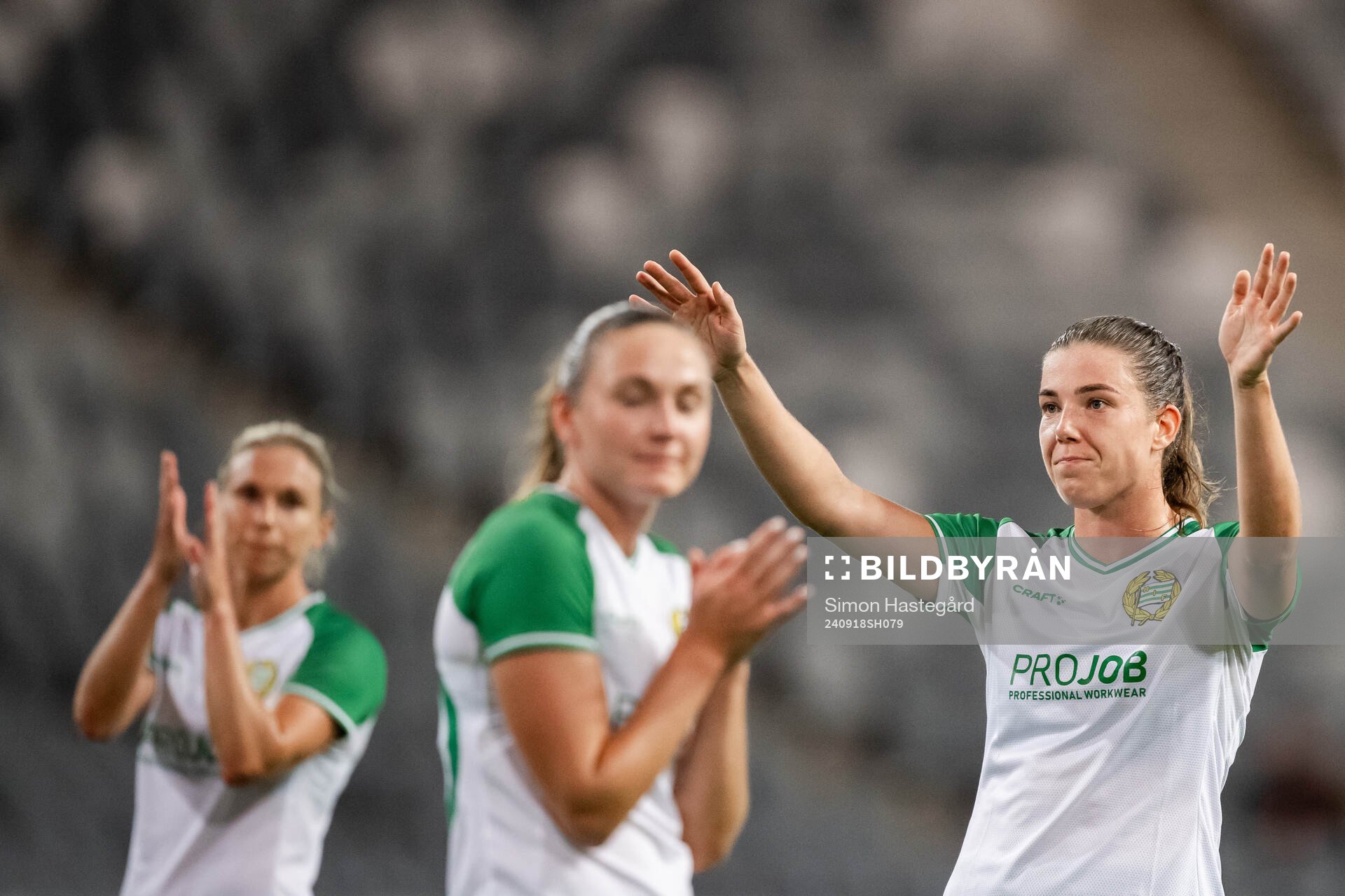 Emma Westin of Hammarby looks dejected