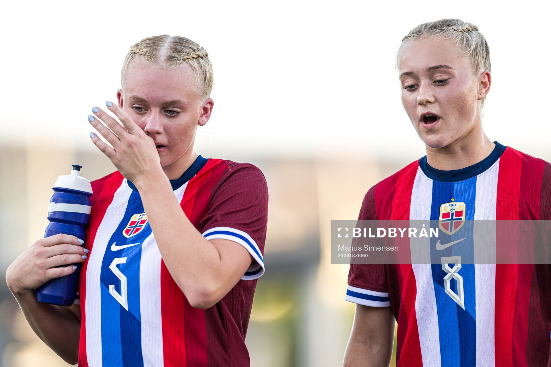 Lea Brandstadmoen Ellingsen and Tomine Enger of Norway