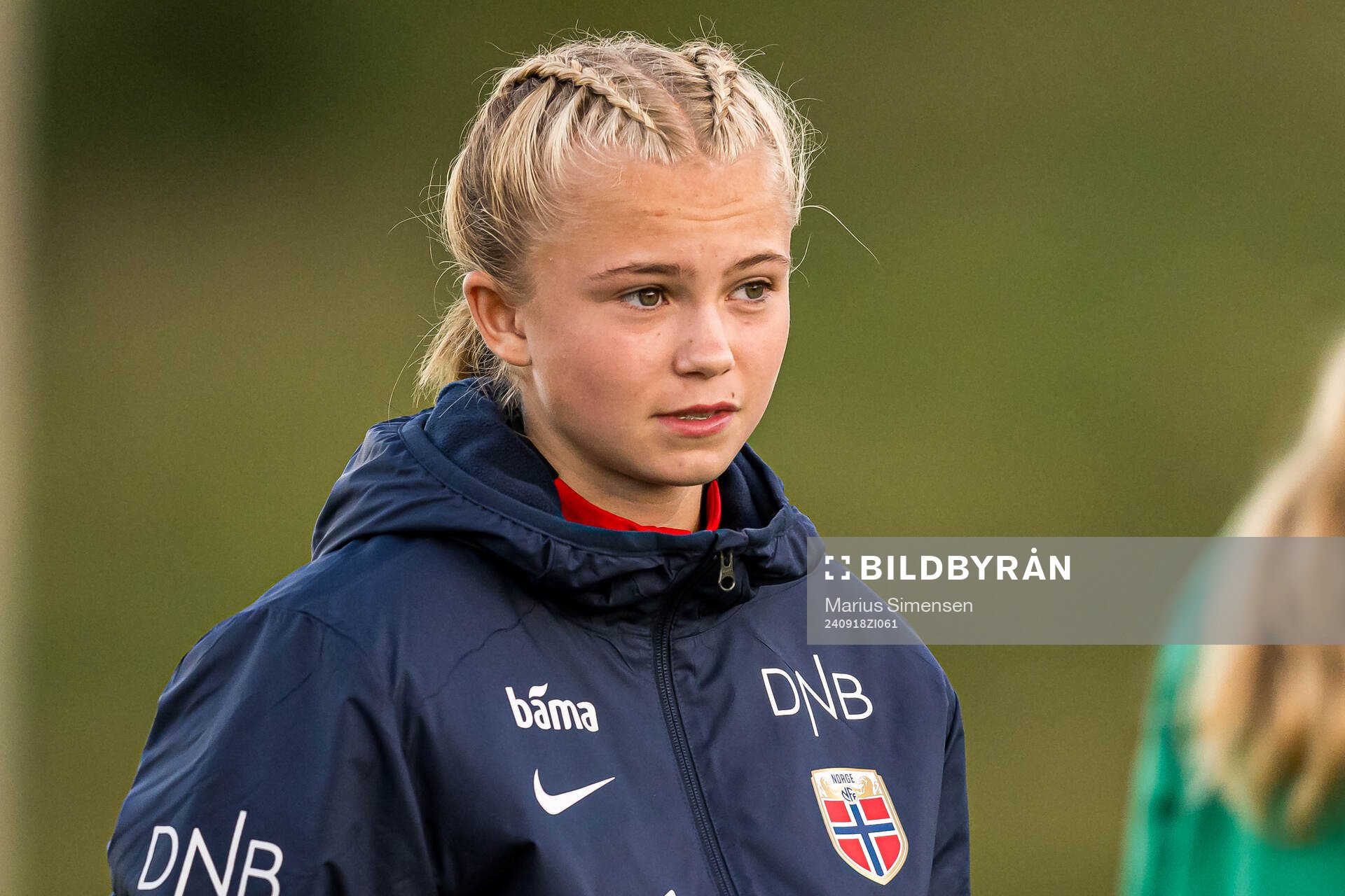 Elida Holvik Kolbjørnsen of Norway after the under 16 friendly match between Norway and Sweden on September 18, 2024 in Lillestrøm.