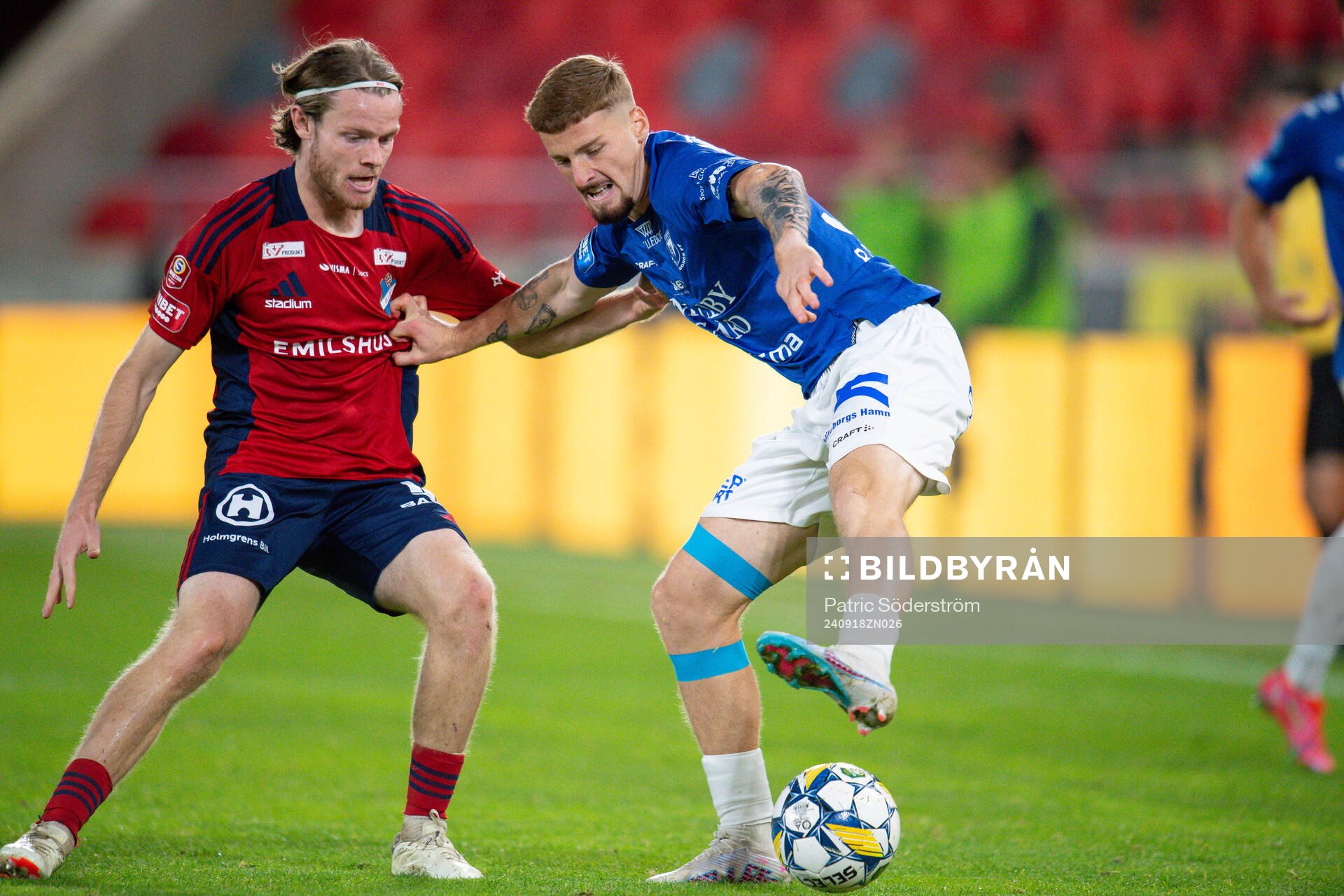 Östers Daniel Ljung och Trelleborgs Markus Björkqvist