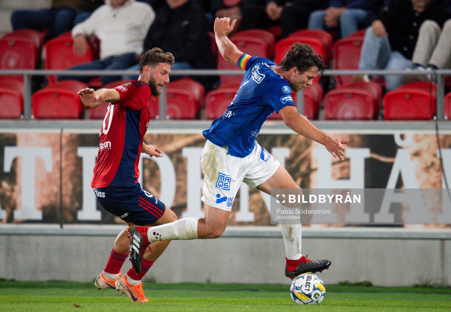 Östers Alibek Aliev och Trelleborgs Mattias Andersson