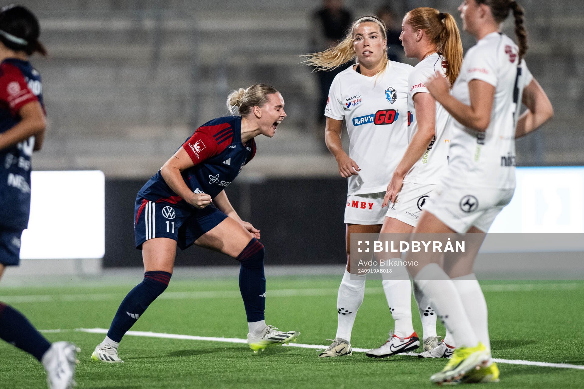 FC Rosengårds Emma Jansson jublar