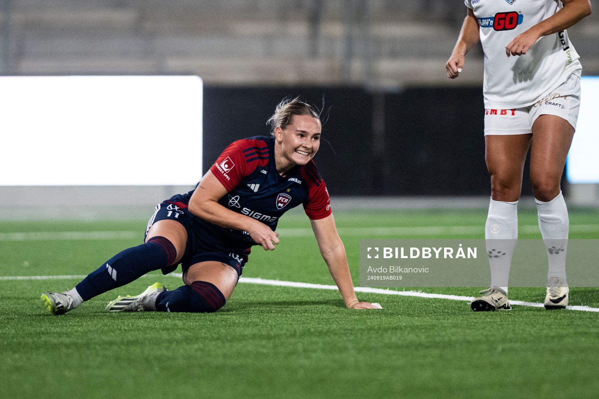 FC Rosengårds Emma Jansson jublar