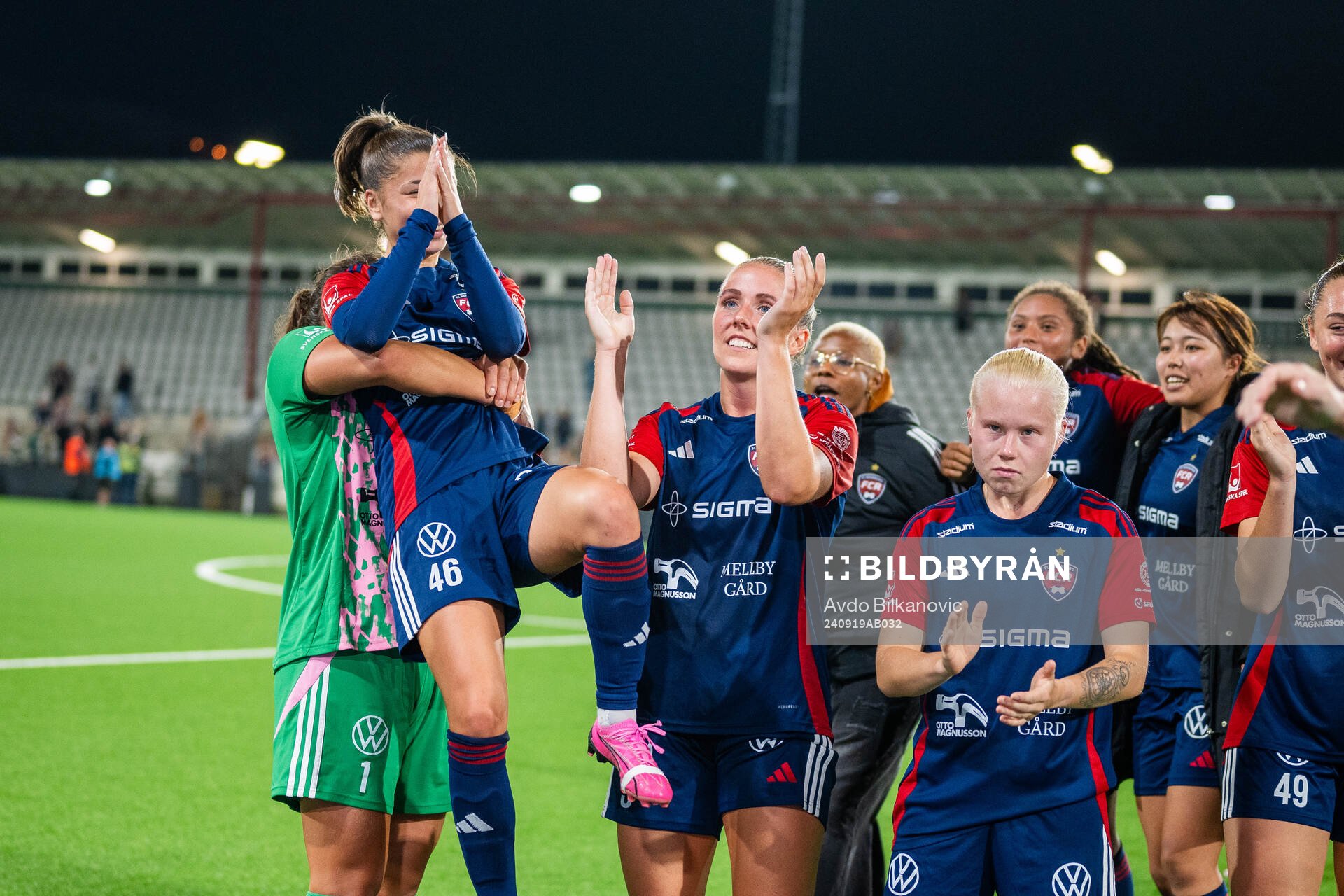 FC Rosengårds målvakt Eartha Cumings, Mikaela Stojanovska