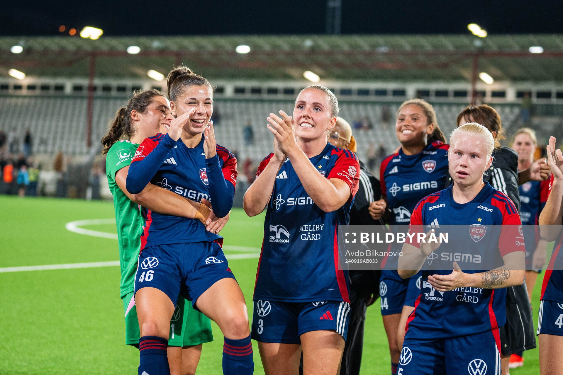 FC Rosengårds målvakt Eartha Cumings, Mikaela Stojanovska