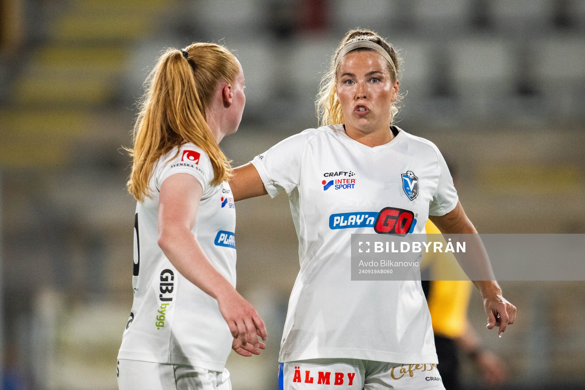 Växjö DFFs Thordis Elva Agustsdottir och Mimmi Nurmela