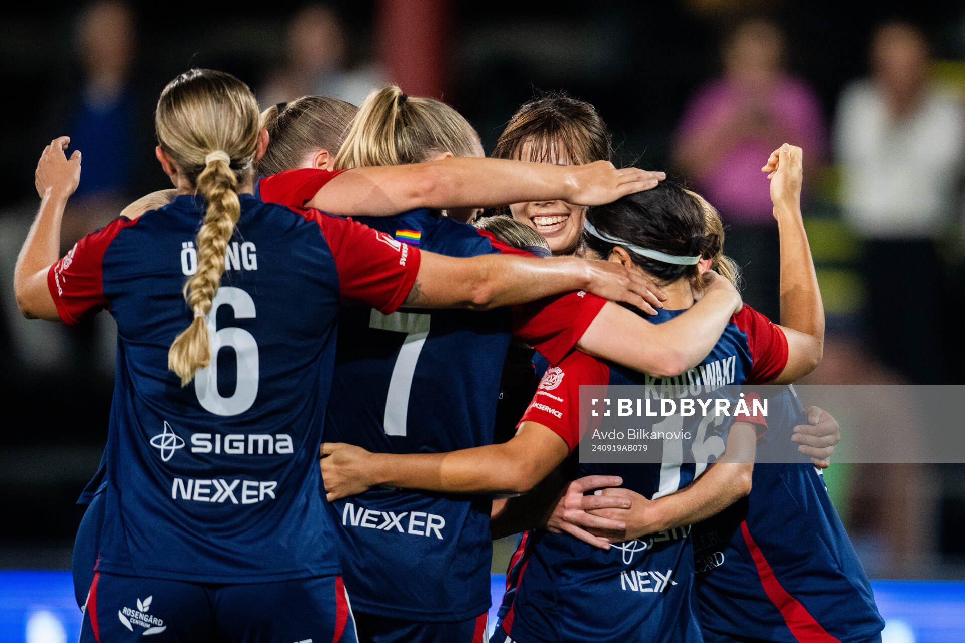 FC Rosengårds Mai Kadowaki jublar