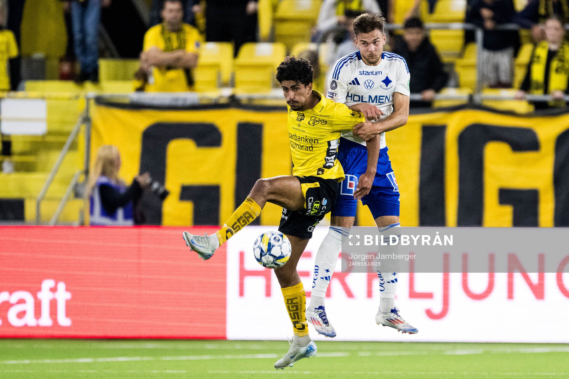 Elfsborgs Ahmed Qasem och IFK Norrköpings Anton Eriksson