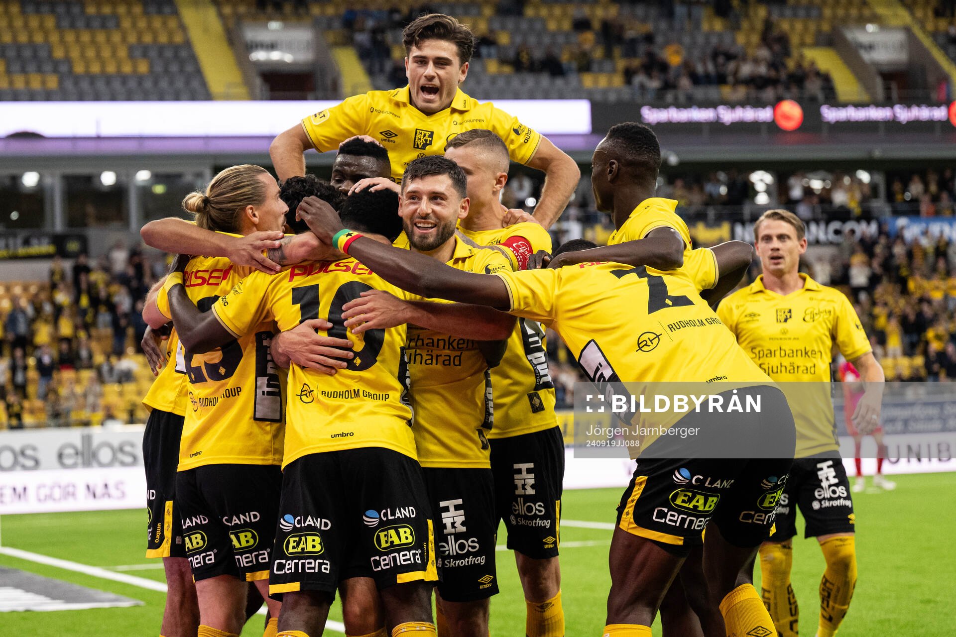 Elfsborgs spelare jublar