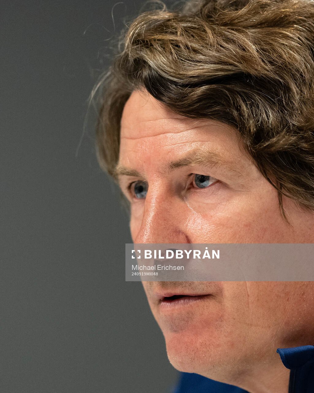 Djurgårdens tränare Thomas Lagerlöf  på presskonferensen