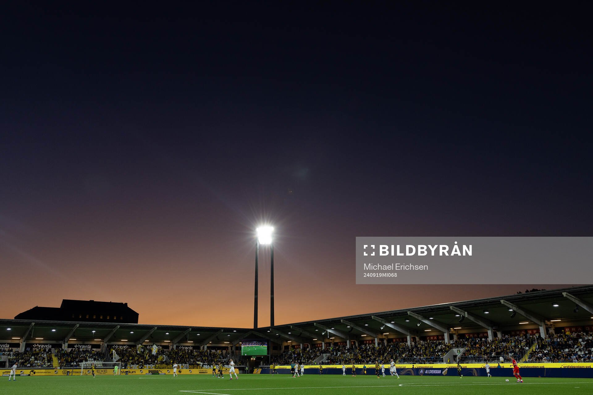 Vy över Bravida Arena