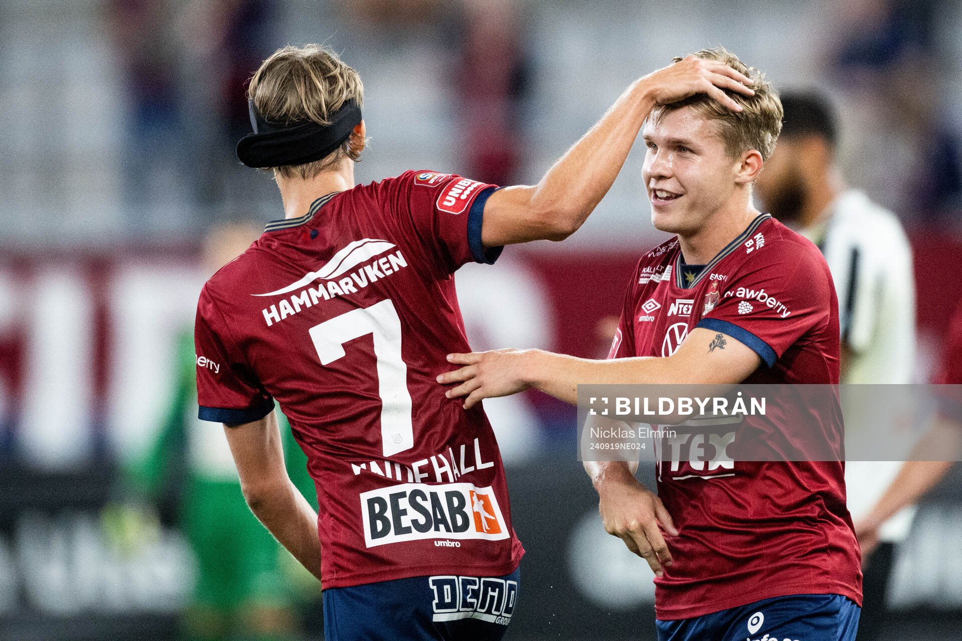 Örgrytes Charlie Vindehall och Isak Dahlqvist jublar