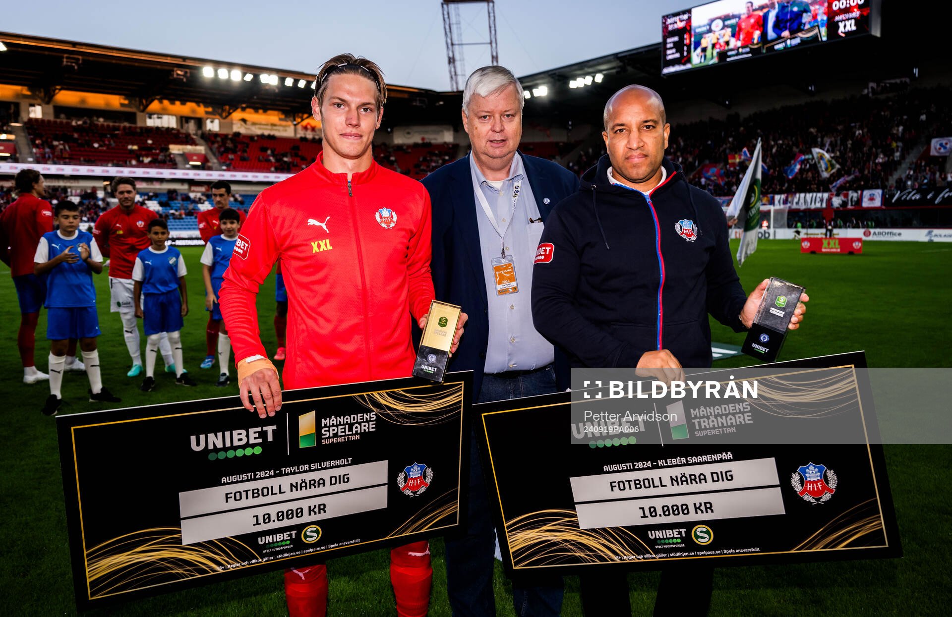 Helsingborgs Taylor Silverholt och tränare Kleber