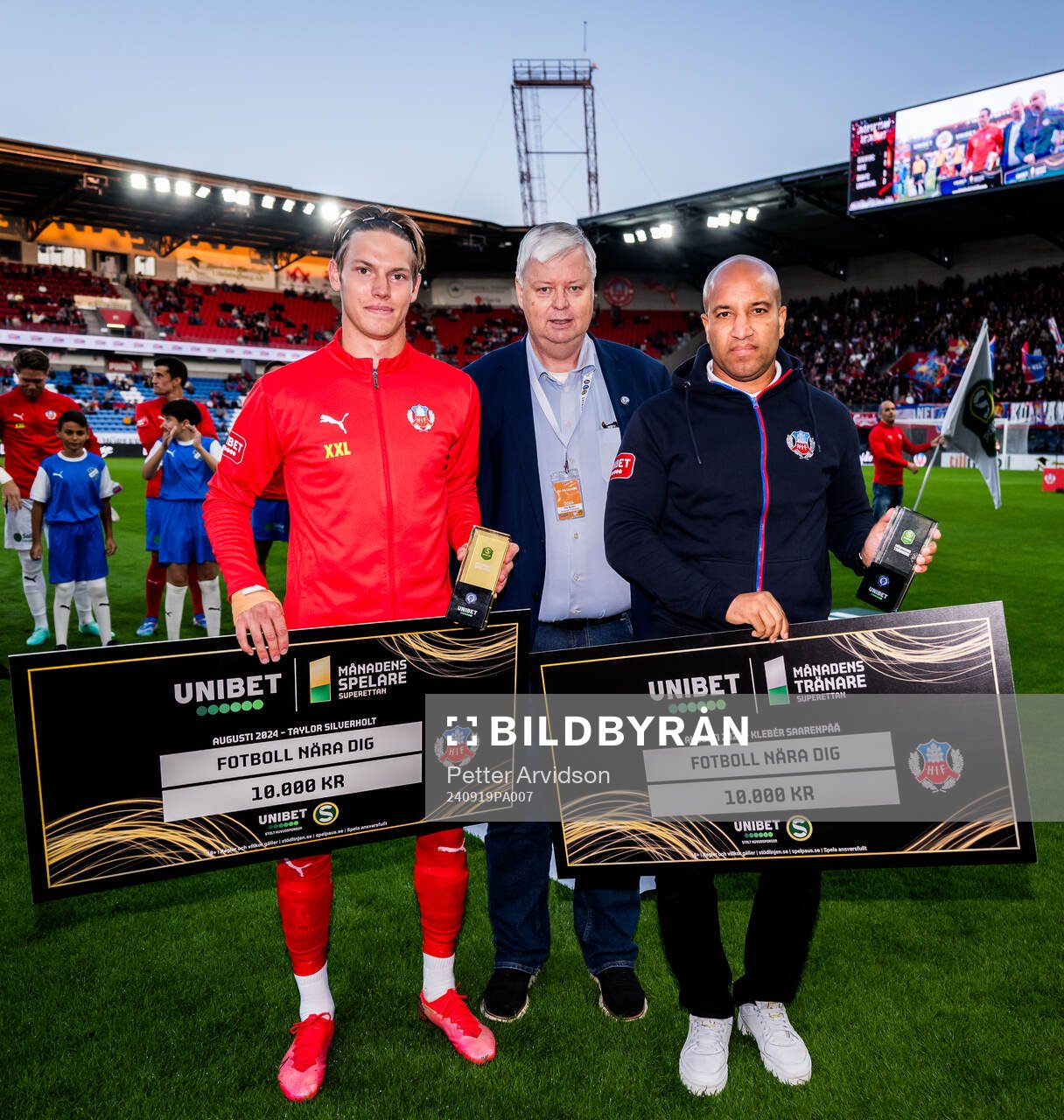 Helsingborgs Taylor Silverholt och tränare Kleber