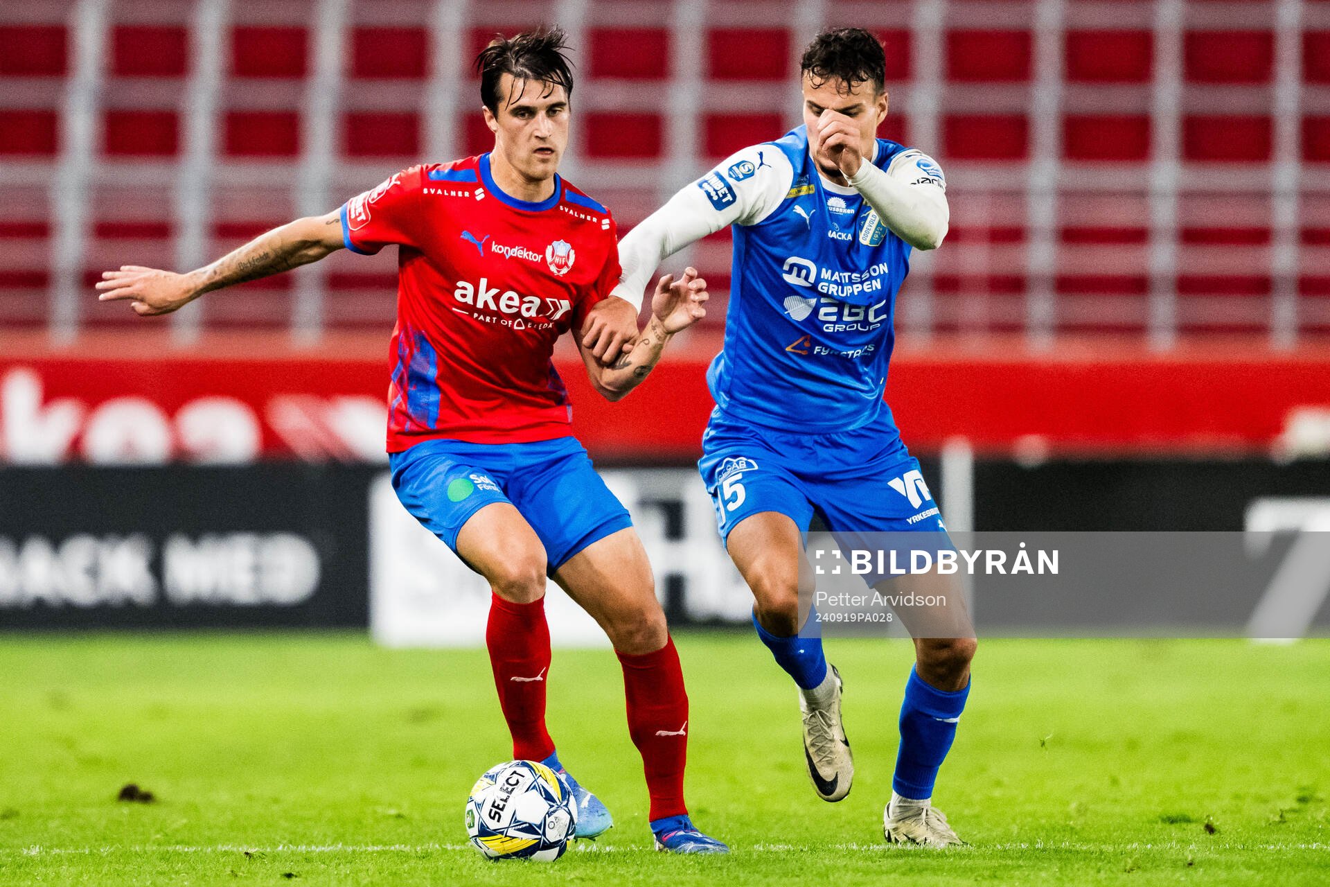 Helsingborgs Jon Birkfeldt och IK Oddevolds Assad Al Hamlawi