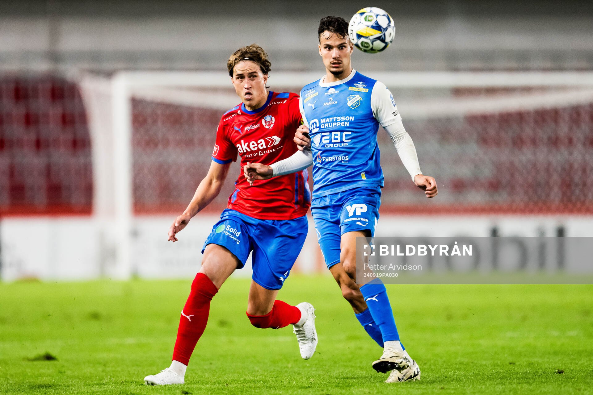 Helsingborgs Thomas Pauck Rogne och IK Oddevolds Assad Al