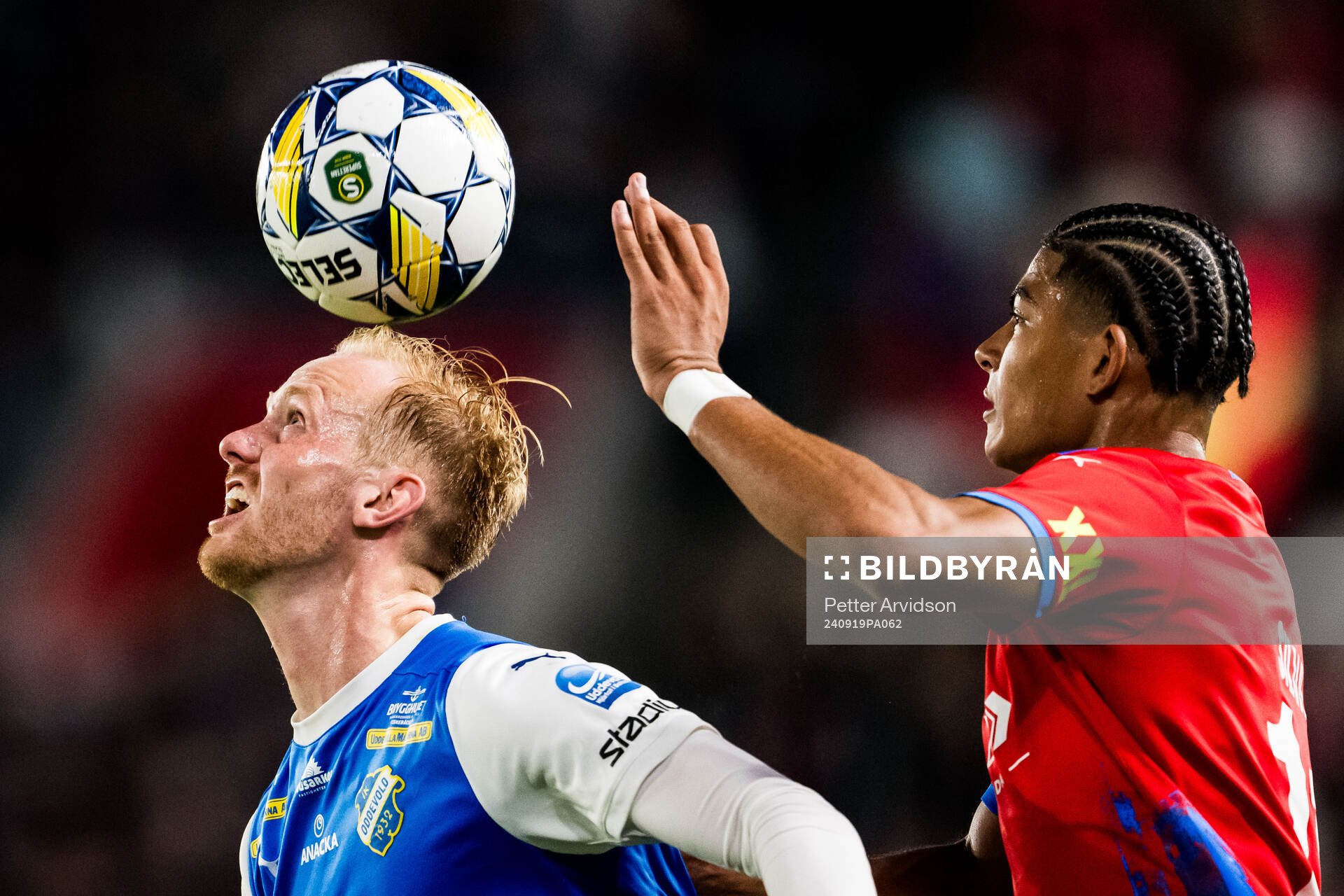 IK Oddevolds Viktor Kruger och Helsingborgs Milan Silva
