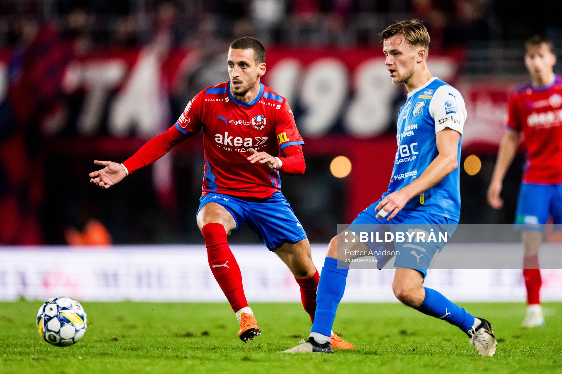 Helsingborgs Arian Kabashi och IK Oddevolds Gustav Forssell