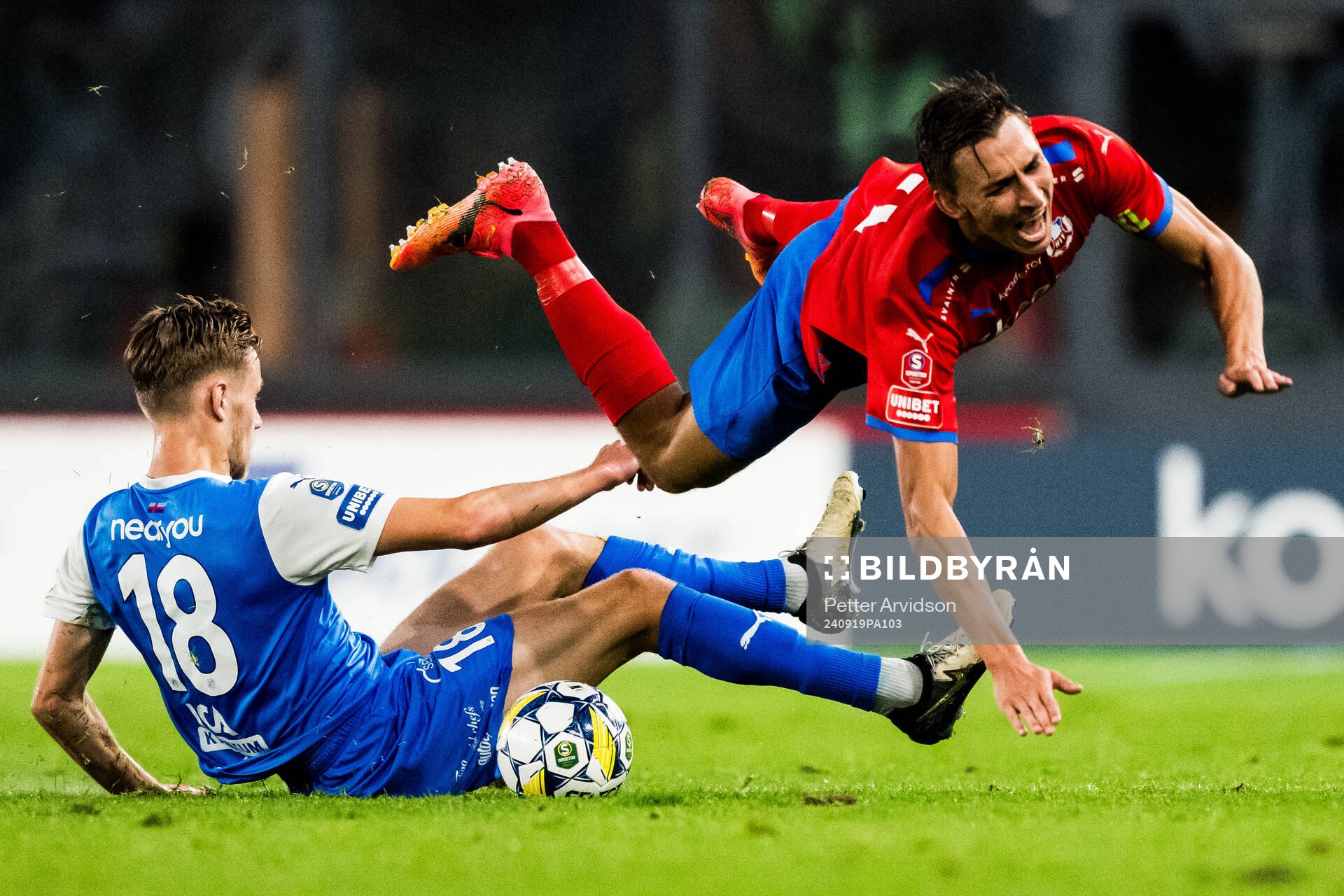 IK Oddevolds Gustav Forssell och Helsingborgs Wilhelm