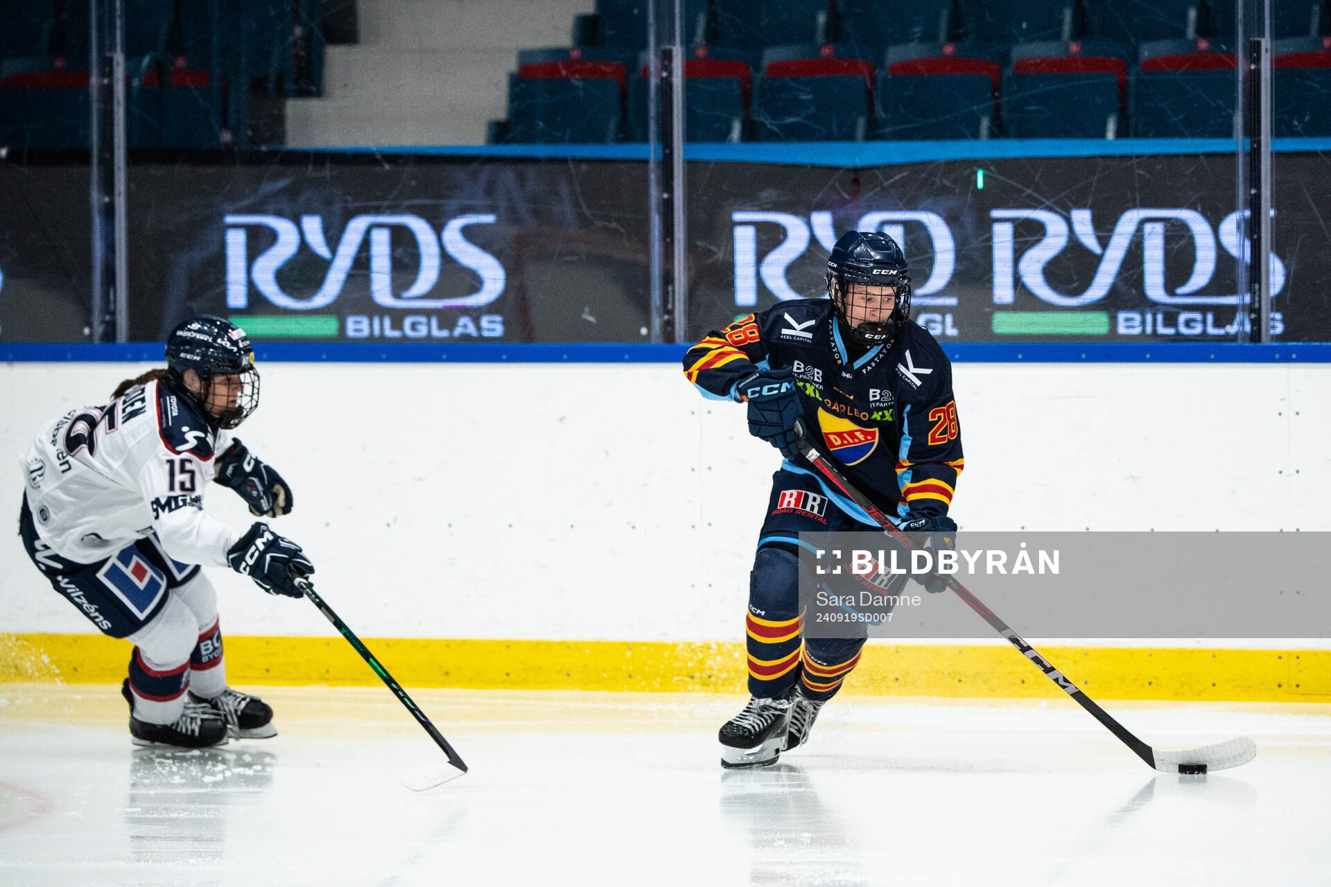 Linköpings Thea Liodden och Djurgårdens Linn Mattsson