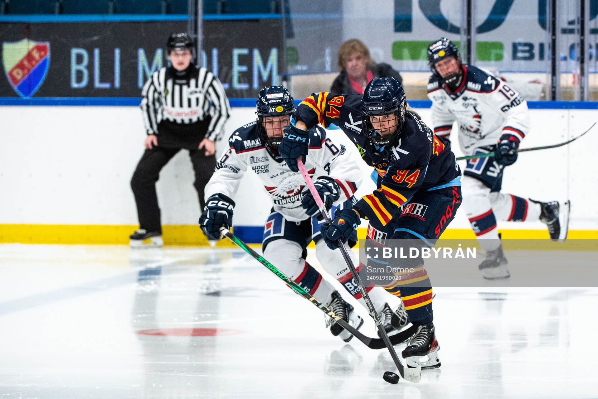 Linköpings Lindsay Agnew och Djurgårdens Tereza Pistekova