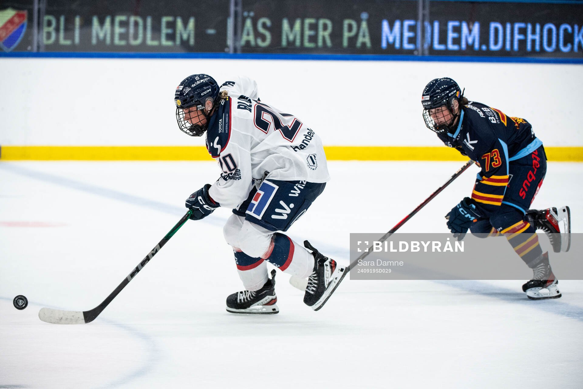 Linköpings Lova Blom och Djurgårdens Hana Haasova