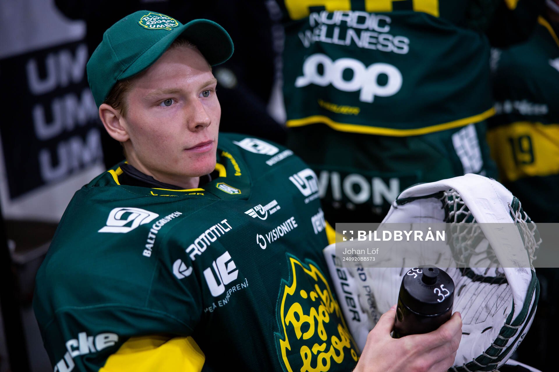 Björklövens målvakt Melker Thelin