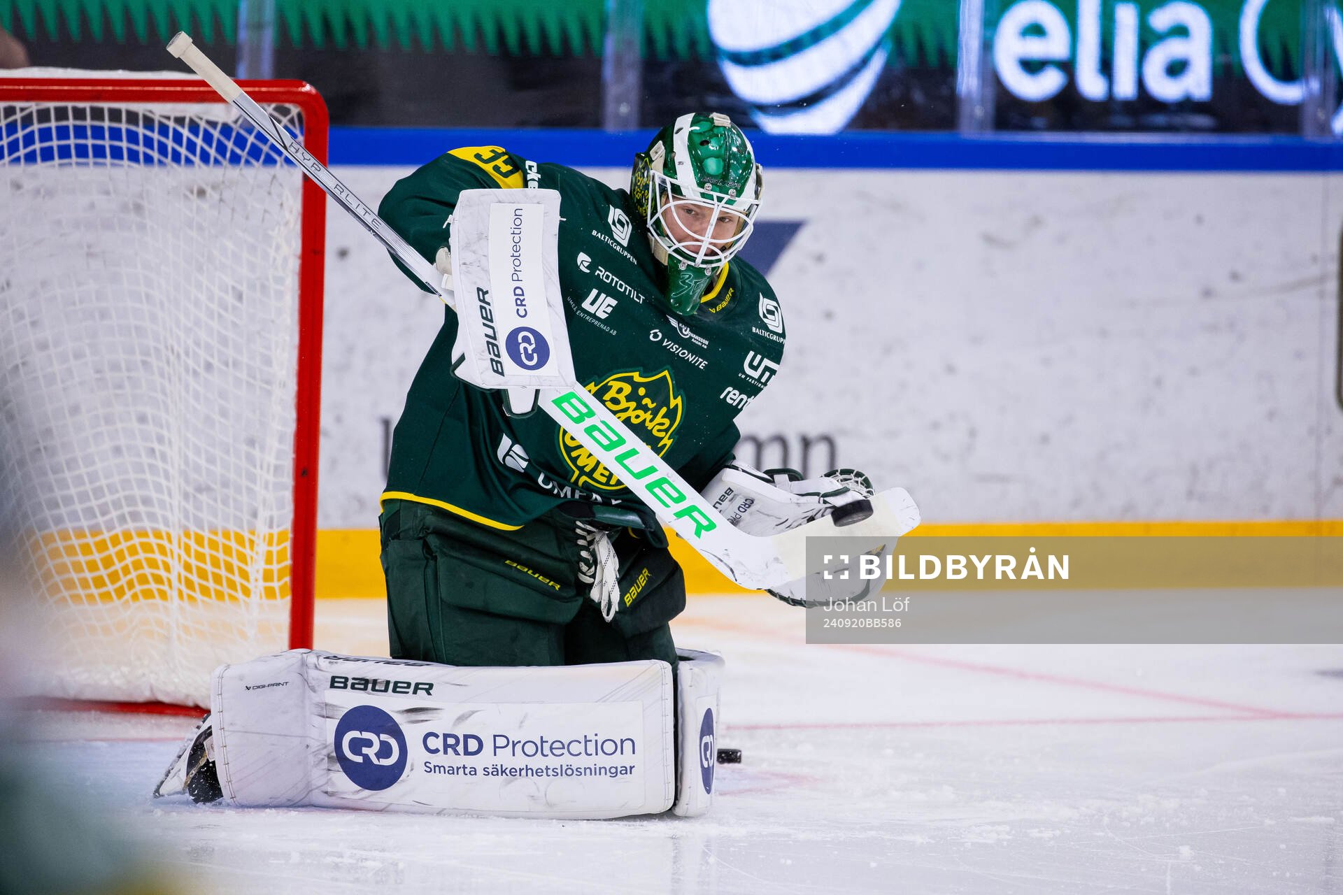 Björklövens målvakt Melker Thelin