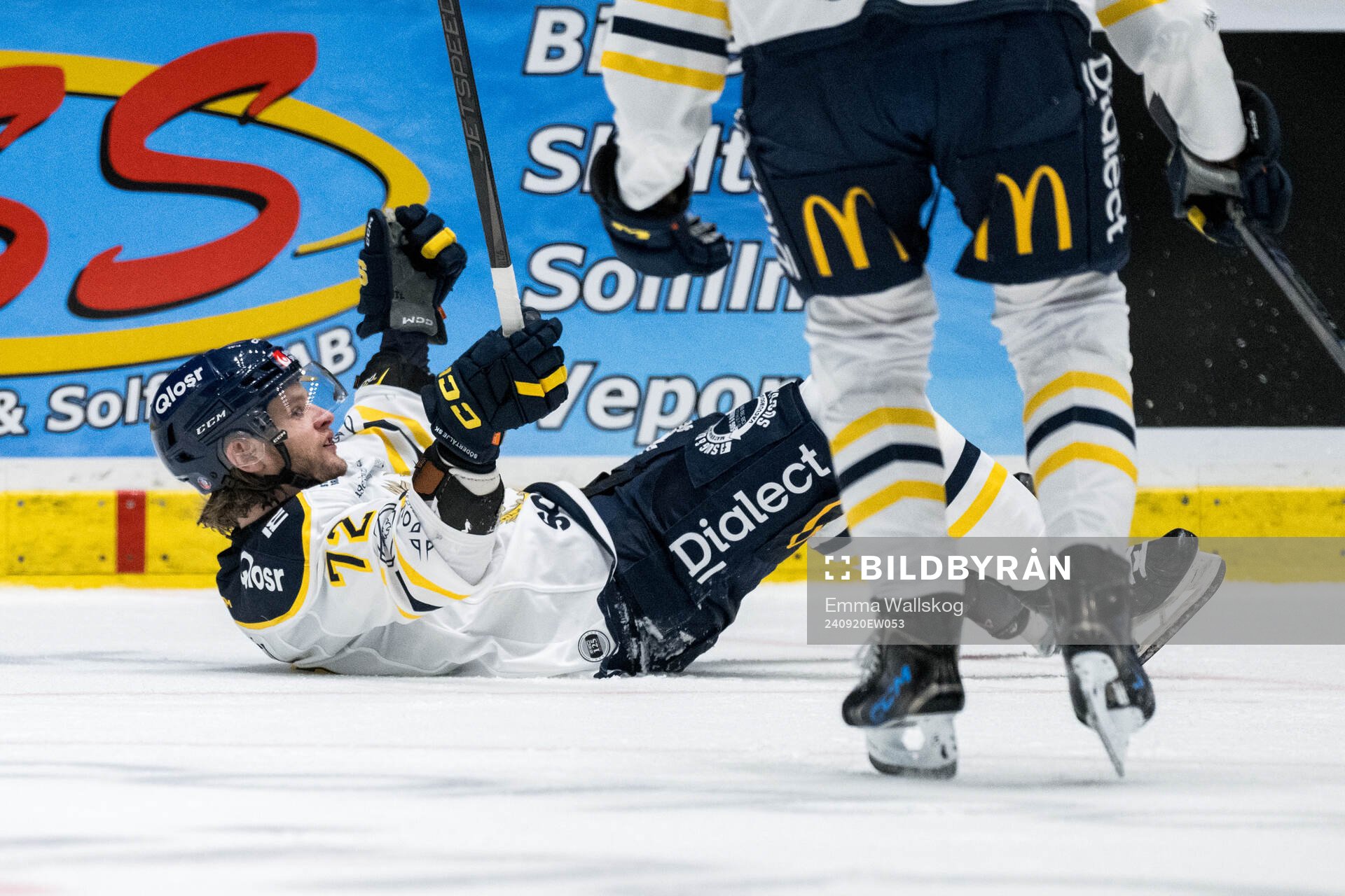 Södertäljes Nicolai Meyer jublar