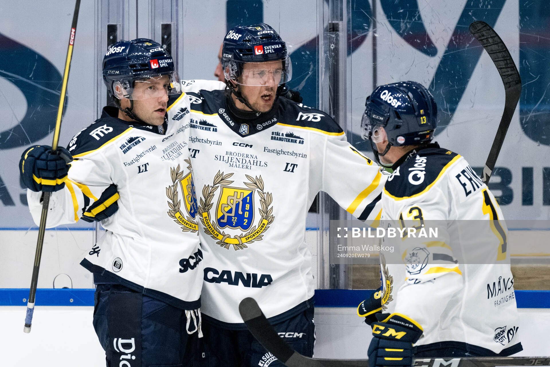 Södertäljes Viktor Liljegren, Albin Carlson och Henrik