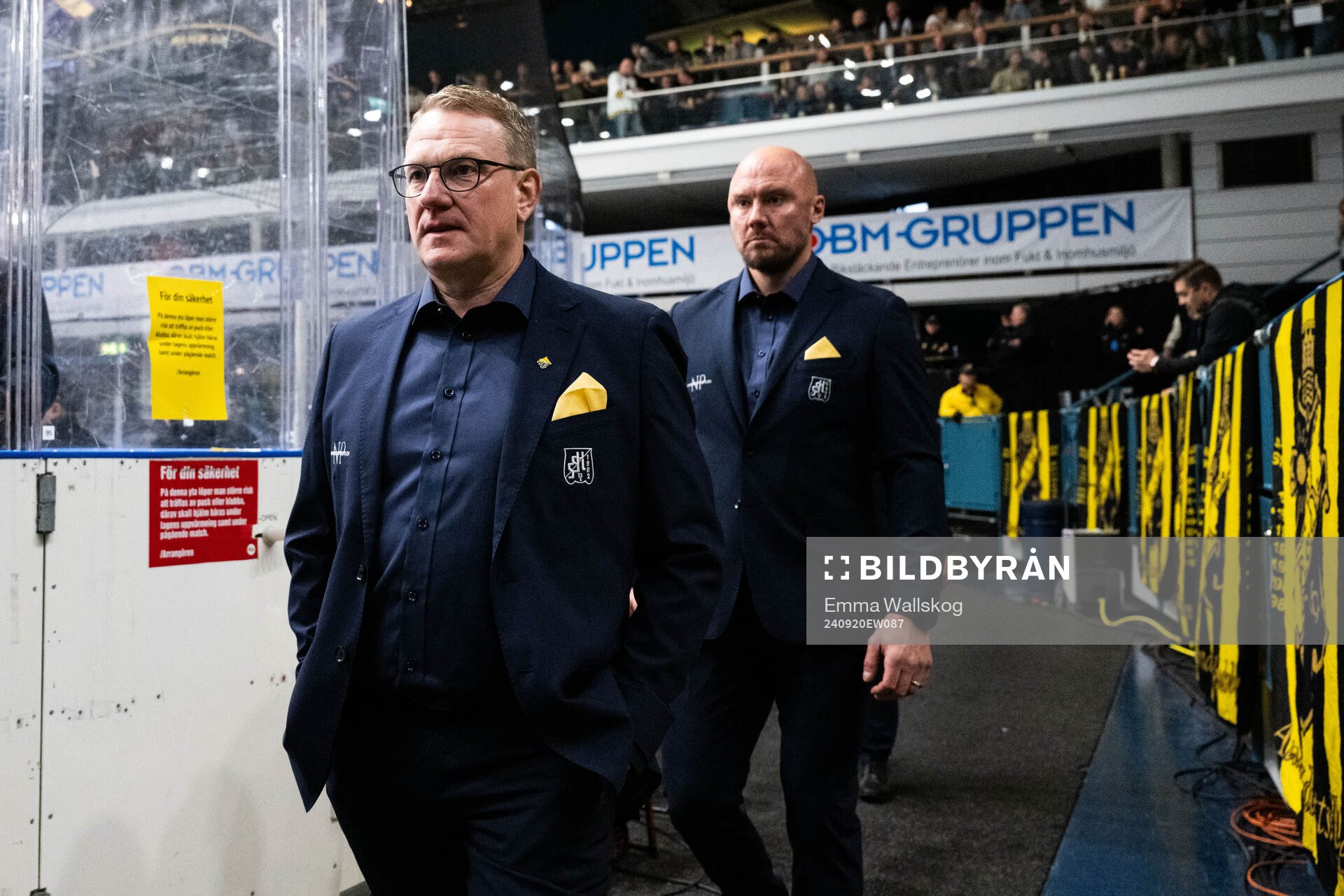 Södertäljes tränare Magnus Bogren och assisterande
