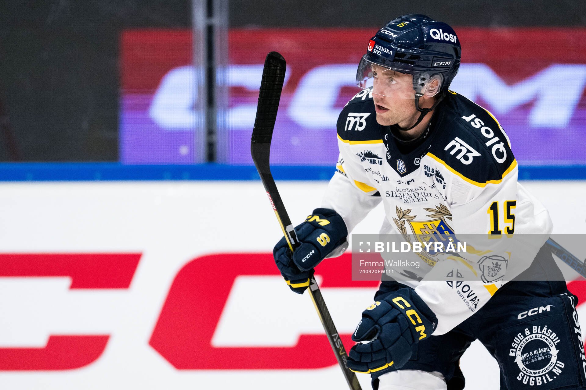 Södertäljes Albin Carlson jublar