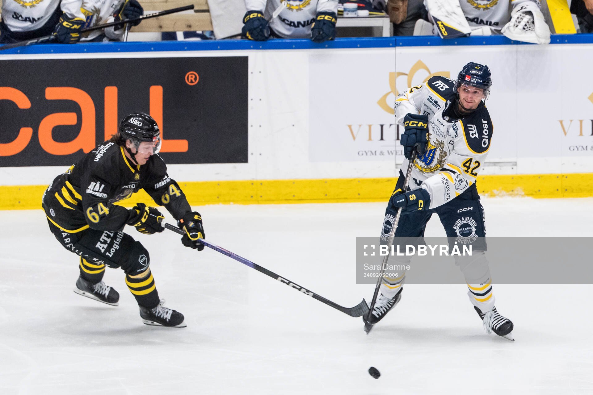 AIKs Matteo Wagner och Södertäljes Ludvig Hedström