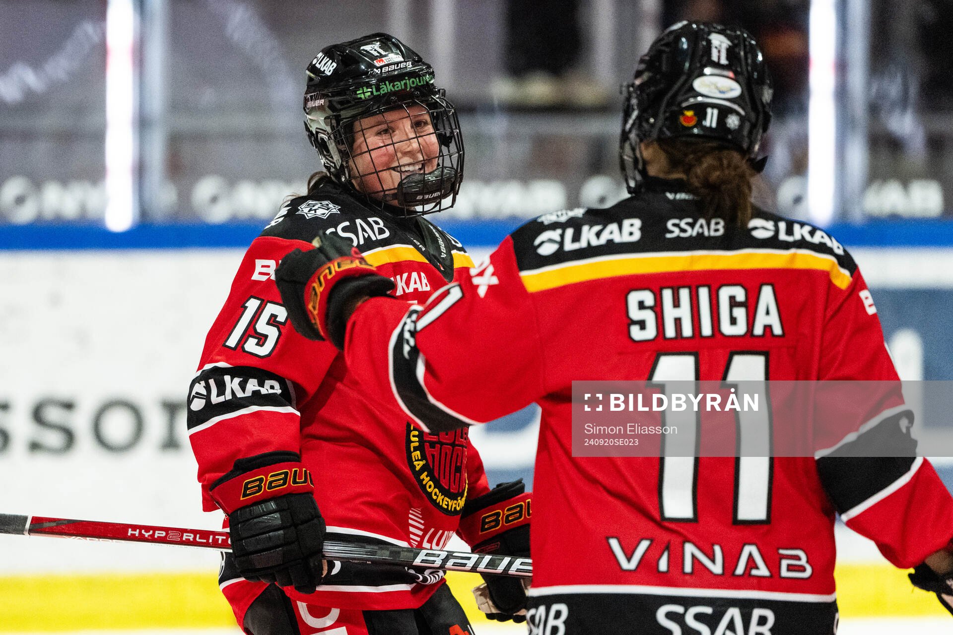 Luleås Reece Hunt jublar
